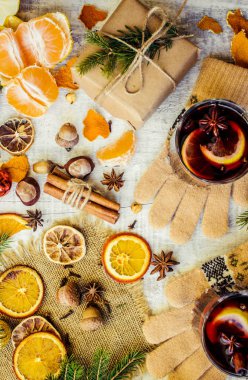 Noel mulled şarap. Mutlu Noeller.