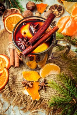 Noel mulled şarap. Mutlu Noeller.