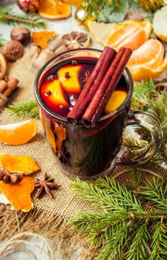 Noel mulled şarap. Mutlu Noeller.