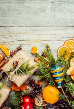 Noel süsleri. seçici odak.