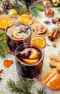 Noel mulled şarap. Mutlu Noeller.