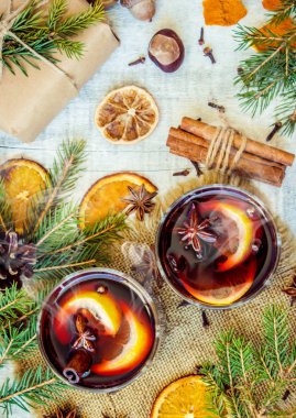 Noel mulled şarap. Mutlu Noeller.