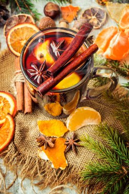 Noel mulled şarap. Mutlu Noeller.