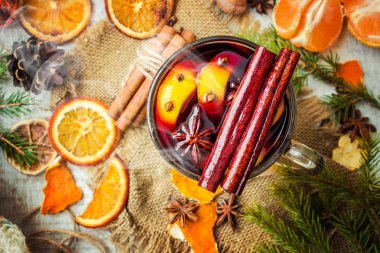 Noel mulled şarap. Mutlu Noeller.