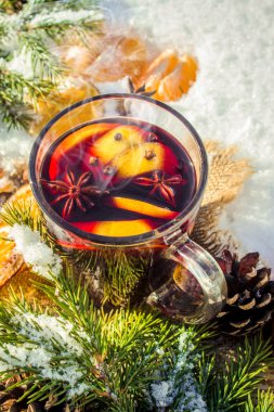 Noel mulled şarap. Mutlu Noeller.