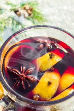 Noel mulled şarap. Mutlu Noeller.