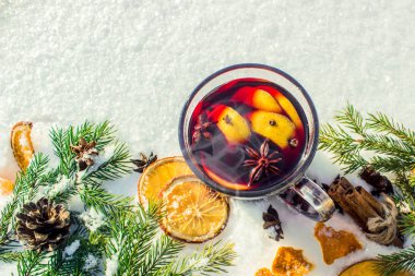 Noel mulled şarap. Mutlu Noeller.