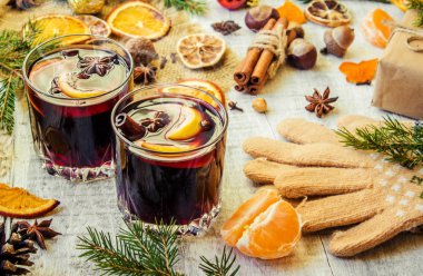 Noel mulled şarap. Mutlu Noeller.