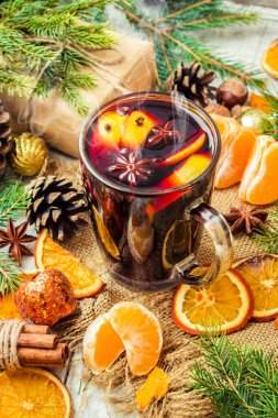 Noel mulled şarap. Mutlu Noeller.