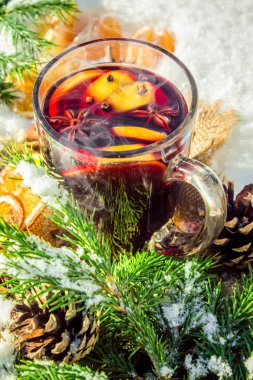 Noel mulled şarap. Mutlu Noeller.