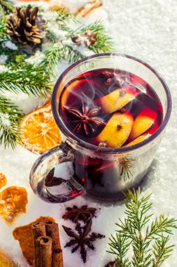 Noel mulled şarap. Mutlu Noeller.