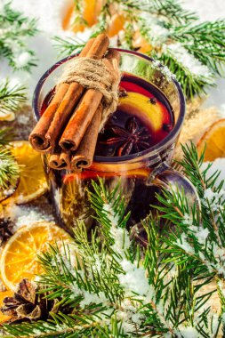Noel mulled şarap. Mutlu Noeller.
