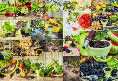 Nargile tütün yasaktır farklı tadı ile kolaj.