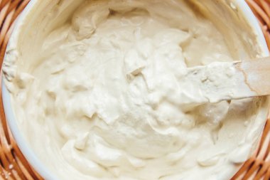 kozmetik kil plaka kuru. seçici odak. 