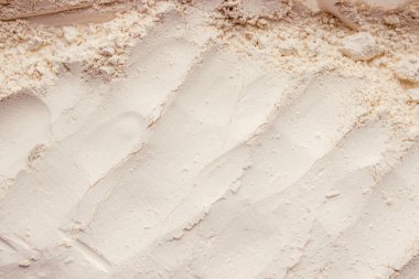 Kil tozu yüz maskesi ve vücut kuru. seçici odak. 