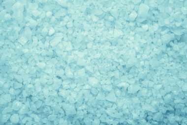 Deniz renkli banyo tuzları kokulu. Seçici odak.