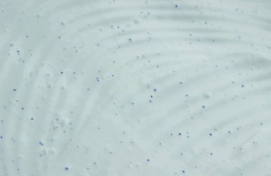 krema, bodur, vücut maskesi parçacıklar peeling ile yeşil. Seçici odak.