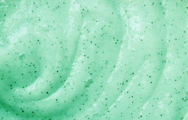 Yüz ve vücut yeşil için doku kozmetik jel. Seçici odak. 