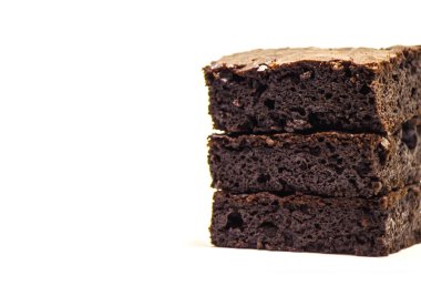 Çikolatalı brownie, seçici odak. 