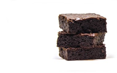 Çikolatalı brownie, seçici odak. 