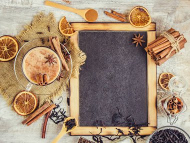 Masala çay. Seçici odak. 