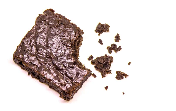 Chocolate brownie, selective focus. — Stock Photo, Image