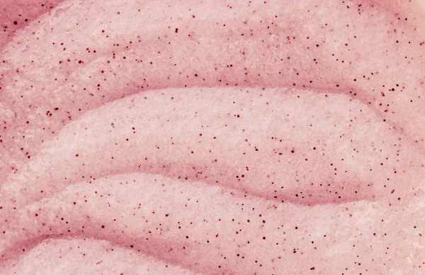 Текстура косметичного гелю для обличчя та тіла рожевий. Вибірковий фокус . — стокове фото