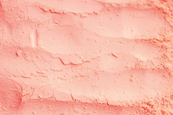 Pink clay dry powder cosmetic texture. — Stock Photo, Image