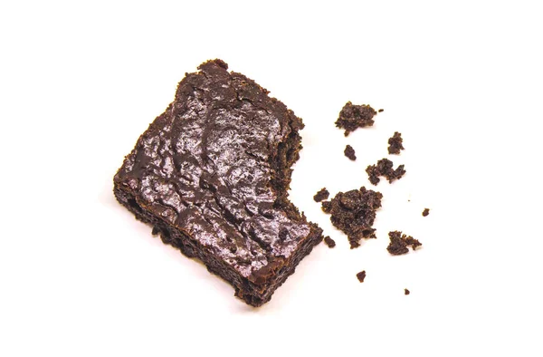 Chocolade brownie, selectieve aandacht. — Stockfoto