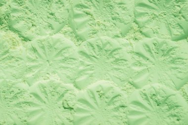 Yeşil Kil Kuru toz kozmetik doku. 