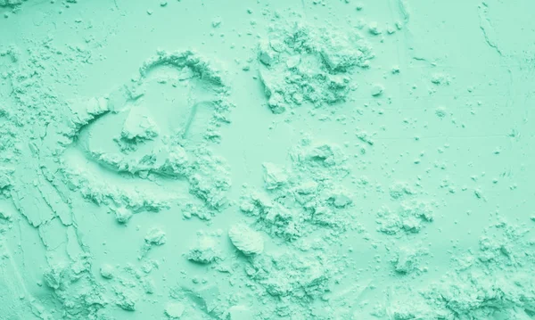 Yeşil Kil Kuru toz kozmetik doku. 