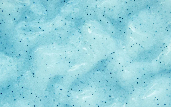 Textura gel cosmético para la cara y el cuerpo de mar, azul. Enfoque selectivo . — Foto de Stock