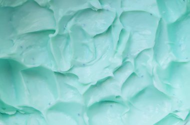 Krem dokusu mavi ameliyata girebilir. Seçici odak. 