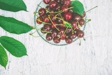 Kırmızı Kiraz. Seçici odak. 