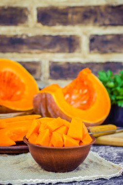 Kabak parçaları. Seçici odak. 