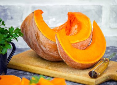 Kabak parçaları. Seçici odak. 