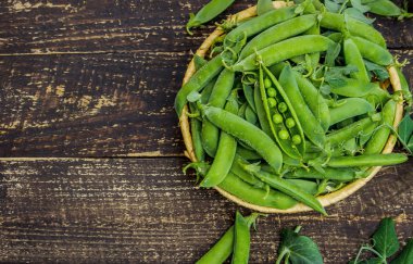 bezelye. seçici odak. 