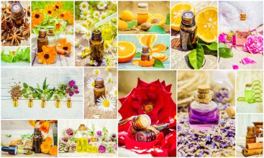 kolaj otlar ve uçucu yağ. 