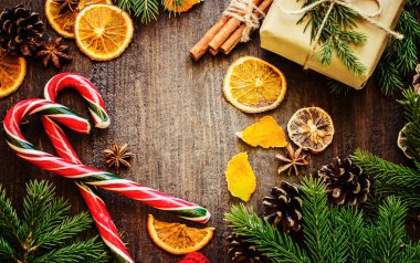 Noel arka plan. Seçici odak. 