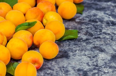 Kayısı. RIPE güzel. Seçici odak.  