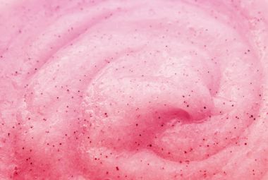 Kozmetik fırçalayın doku, seçici odak. 