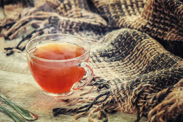 Bir fincan çay. Konfor. Seçici odak. 