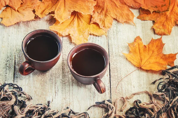 Una taza de té. Comodidad. Enfoque selectivo . — Foto de Stock