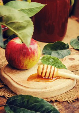 Bal ve meyve. Seçici odak. 