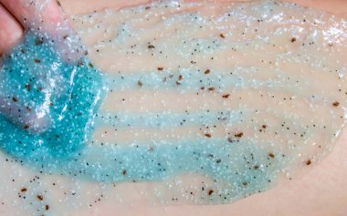 Kozmetik doku. fırçalayın. Seçici odak. 