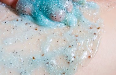 Kozmetik doku. fırçalayın. Seçici odak. 