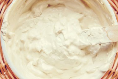 Kozmetik kil. Seçici odak. 