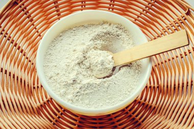 Kozmetik kil. Seçici odak. 