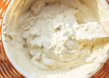 Kozmetik kil. Seçici odak. 