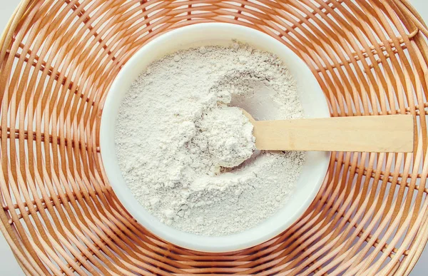 Kozmetik kil. Seçici odak. 